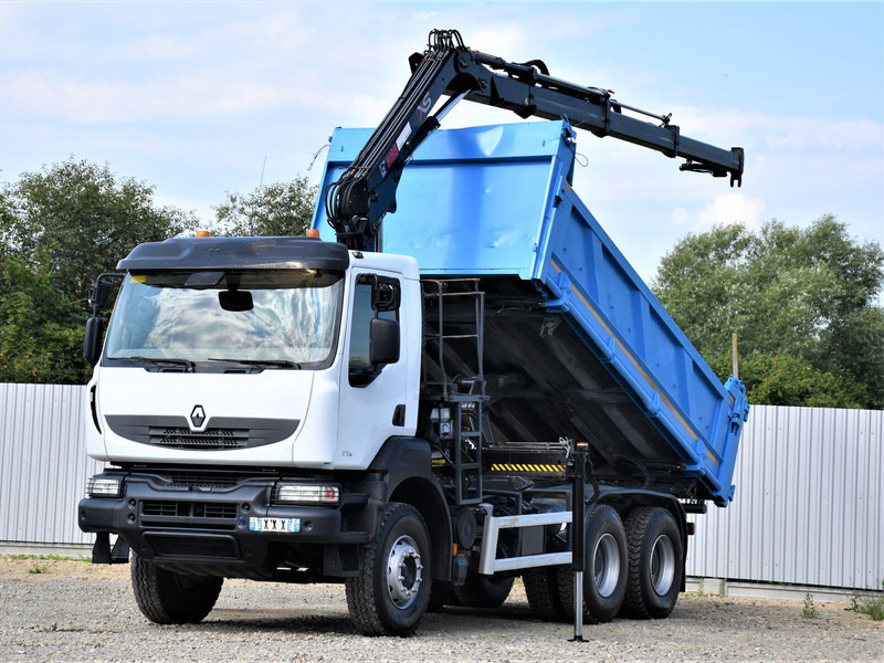 Renault KERAX 370 DXI - Tipvogn lastbil, Lastbil med kran: billede 2 Renault KERAX 370 DXI - Tipvogn lastbil, Lastbil med kran: billede 2