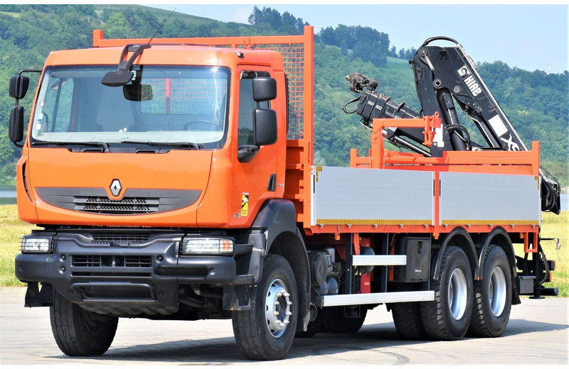 Renault KERAX 410 * HIAB 144 B-3 HIDUO / 6x4 * TOP - Lastbil med lad, Lastbil med kran: billede 4 Renault KERAX 410 * HIAB 144 B-3 HIDUO / 6x4 * TOP - Lastbil med lad, Lastbil med kran: billede 4