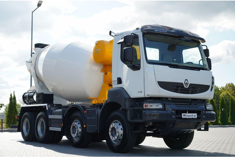 Renault KERAX 430 DXI / EURO 5 / 8X4 / BETONOMIESZARKA / 9 m3 / SCHWING - Betonbil: billede 1 Renault KERAX 430 DXI / EURO 5 / 8X4 / BETONOMIESZARKA / 9 m3 / SCHWING - Betonbil: billede 1