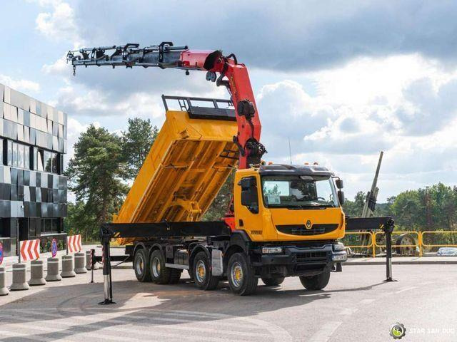 Renault KERAX 450 8x4 PALFINGER PK 60002 Crane Tipper - Tipvogn lastbil, Lastbil med kran: billede 4 Renault KERAX 450 8x4 PALFINGER PK 60002 Crane Tipper - Tipvogn lastbil, Lastbil med kran: billede 4