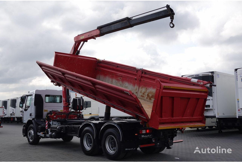 Renault LANDER 3 way tipper + crane FASSI 130 6x4 - Tipvogn lastbil, Lastbil med kran: billede 4 Renault LANDER 3 way tipper + crane FASSI 130 6x4 - Tipvogn lastbil, Lastbil med kran: billede 4
