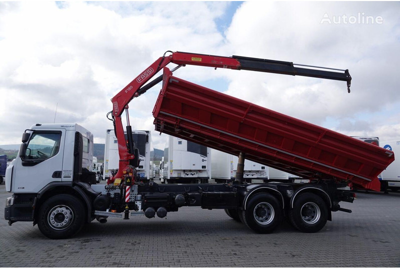 Renault LANDER 3 way tipper + crane FASSI 130 6x4 - Tipvogn lastbil, Lastbil med kran: billede 3 Renault LANDER 3 way tipper + crane FASSI 130 6x4 - Tipvogn lastbil, Lastbil med kran: billede 3