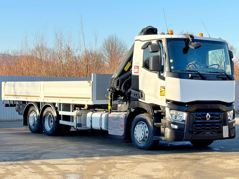 Renault T 380 - Lastbil med lad, Lastbil med kran: billede 3 Renault T 380 - Lastbil med lad, Lastbil med kran: billede 3