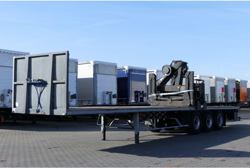 Samro NACZEPA PLATFORMA + HDS HIAB R 150 / DO BUDOWLANKI / PODŁOGA SZY - Åben sættevogn: billede 1 Samro NACZEPA PLATFORMA + HDS HIAB R 150 / DO BUDOWLANKI / PODŁOGA SZY - Åben sættevogn: billede 1