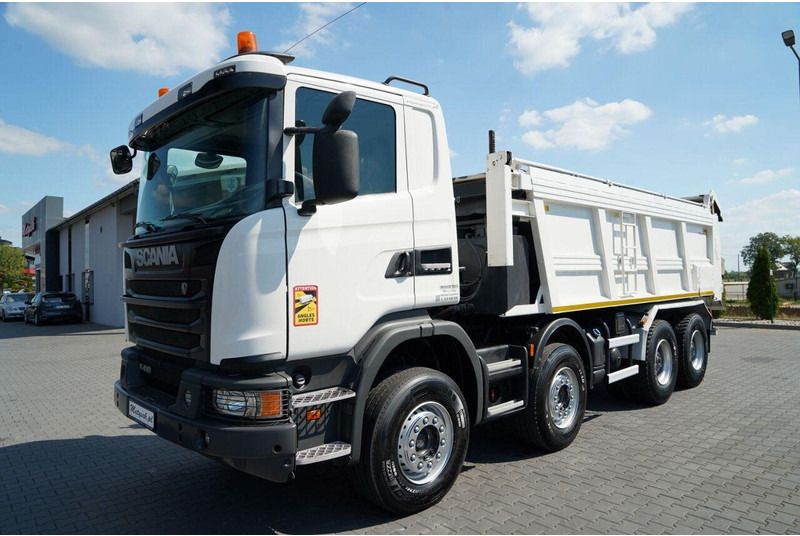 Scania G 410 / 8X4 / ZABUDOWA SAMOWYŁADOWCZA DO ASFALTU / 2X HYDROKLAPA - Asfaltudlægger: billede 2 Scania G 410 / 8X4 / ZABUDOWA SAMOWYŁADOWCZA DO ASFALTU / 2X HYDROKLAPA - Asfaltudlægger: billede 2