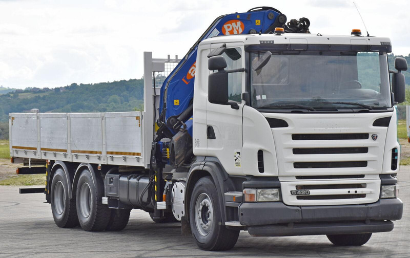 Scania G 420 - Lastbil med lad, Lastbil med kran: billede 4 Scania G 420 - Lastbil med lad, Lastbil med kran: billede 4