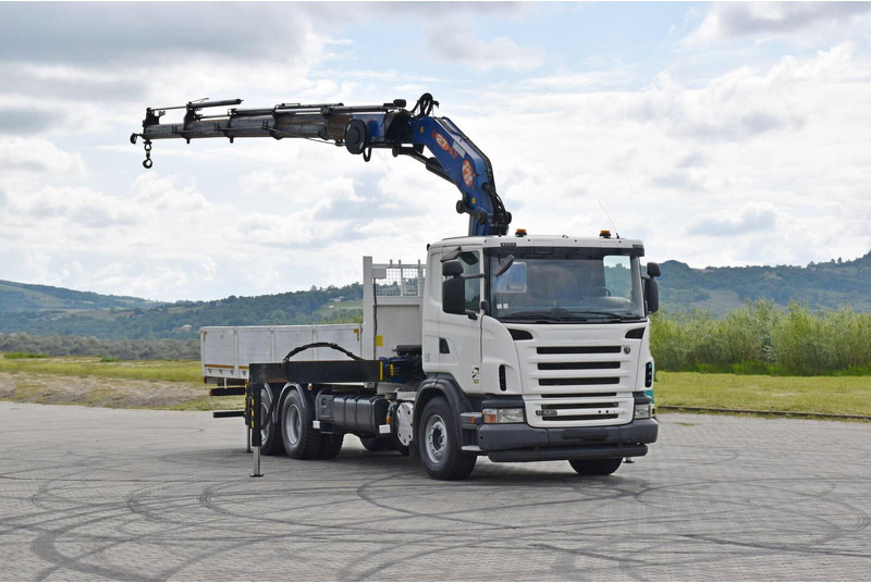 Scania G 420 - Lastbil med lad, Lastbil med kran: billede 2 Scania G 420 - Lastbil med lad, Lastbil med kran: billede 2