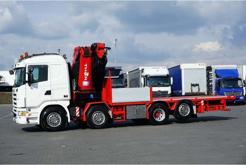 Scania G 480 / 8 X 2 / SKRZYNIOWY + HDS / HMF THOR - O K6 + JIB FJ 2000 - Lastbil med lad, Lastbil med kran: billede 4 Scania G 480 / 8 X 2 / SKRZYNIOWY + HDS / HMF THOR - O K6 + JIB FJ 2000 - Lastbil med lad, Lastbil med kran: billede 4