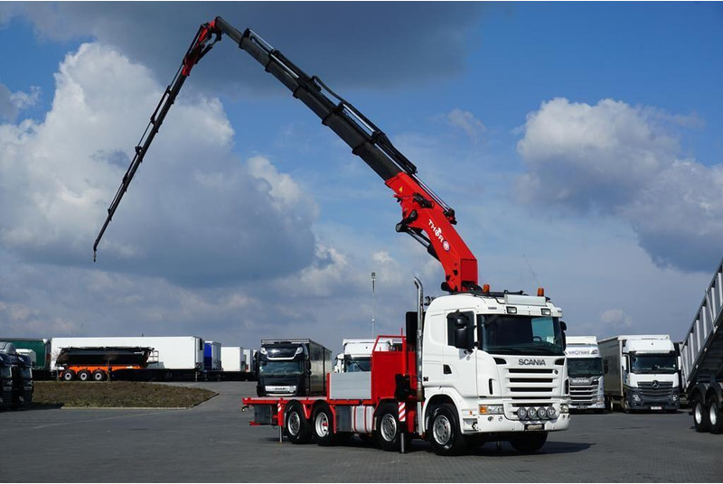 Scania G 480 / 8 X 2 / SKRZYNIOWY + HDS / HMF THOR - O K6 + JIB FJ 2000 - Lastbil med lad, Lastbil med kran: billede 1 Scania G 480 / 8 X 2 / SKRZYNIOWY + HDS / HMF THOR - O K6 + JIB FJ 2000 - Lastbil med lad, Lastbil med kran: billede 1