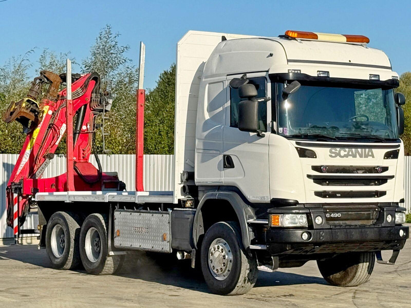 Scania G490 - Tømmerbil, Lastbil med kran: billede 3 Scania G490 - Tømmerbil, Lastbil med kran: billede 3