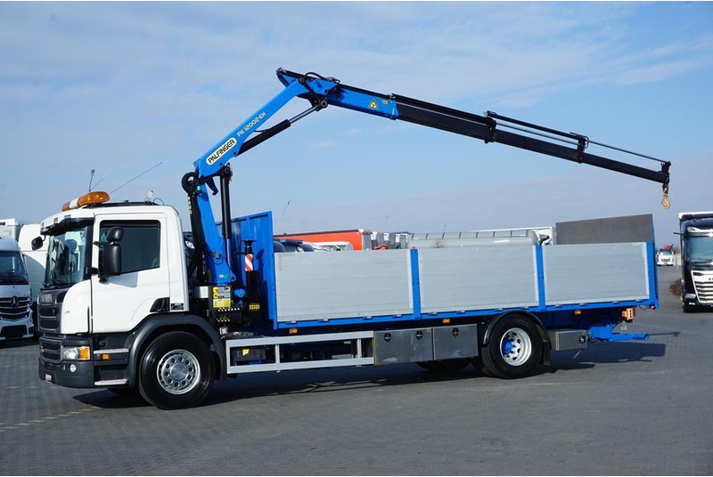 Scania P 250 / ACC / SKRZYNIOWY + HDS + WINDA / PALFINGER PK 12 002 - E - Lastbil med lad, Lastbil med kran: billede 3 Scania P 250 / ACC / SKRZYNIOWY + HDS + WINDA / PALFINGER PK 12 002 - E - Lastbil med lad, Lastbil med kran: billede 3