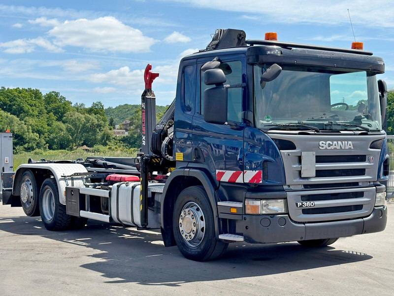 Scania P 360 * ABROLLKIPPER * HIAB 111 BS -2 HIDUO/FUNK - Lastbil kroghejs, Lastbil med kran: billede 3 Scania P 360 * ABROLLKIPPER * HIAB 111 BS -2 HIDUO/FUNK - Lastbil kroghejs, Lastbil med kran: billede 3