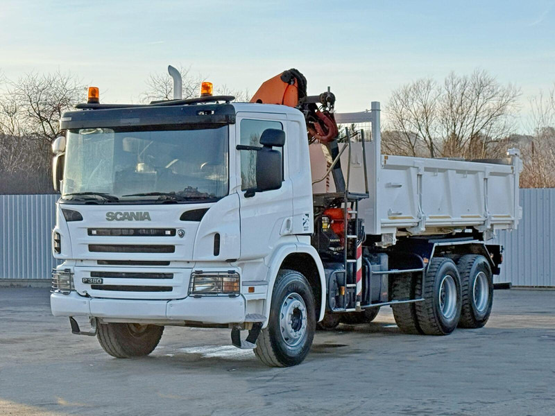Scania P 380 - Tipvogn lastbil, Lastbil med kran: billede 4 Scania P 380 - Tipvogn lastbil, Lastbil med kran: billede 4