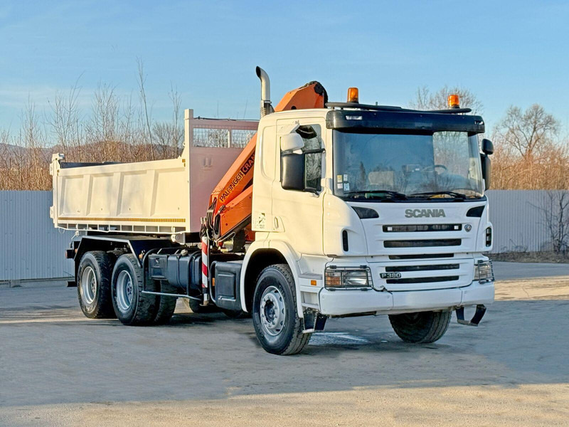 Scania P 380 - Tipvogn lastbil, Lastbil med kran: billede 3 Scania P 380 - Tipvogn lastbil, Lastbil med kran: billede 3