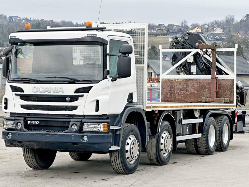 Scania P 410*PLATFORM 7,00m*HIAB 244 E-5 HIPRO+FUNK/8x4 - Lastbil med lad, Lastbil med kran: billede 4 Scania P 410*PLATFORM 7,00m*HIAB 244 E-5 HIPRO+FUNK/8x4 - Lastbil med lad, Lastbil med kran: billede 4