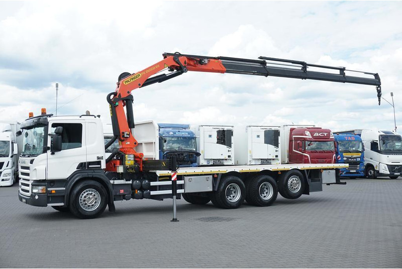 Scania P 420 / 8 X 4 / TRIDEM / SKRZYNIOWY + HDS / PALFINGER PK 26002 / - Lastbil med lad, Lastbil med kran: billede 4 Scania P 420 / 8 X 4 / TRIDEM / SKRZYNIOWY + HDS / PALFINGER PK 26002 / - Lastbil med lad, Lastbil med kran: billede 4