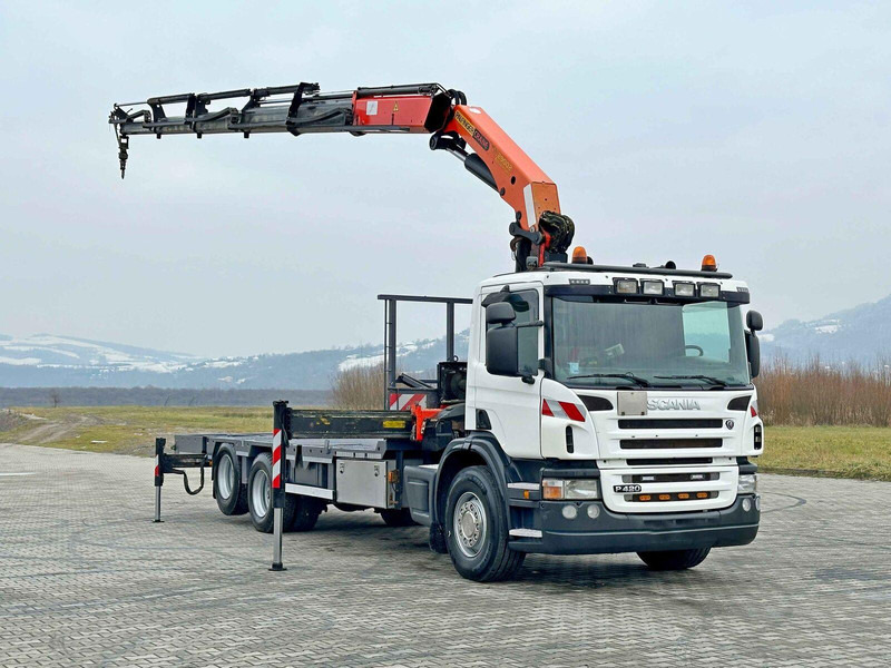 Scania P 420* PLATFORM 6,80m * PK 29002+FUNK * TOP - Lastbil med lad, Lastbil med kran: billede 2 Scania P 420* PLATFORM 6,80m * PK 29002+FUNK * TOP - Lastbil med lad, Lastbil med kran: billede 2