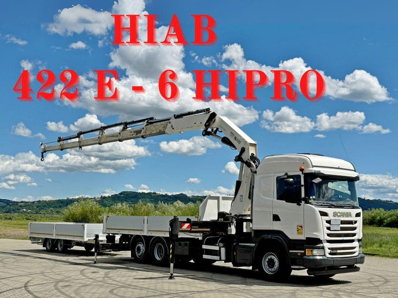 Scania R440 * HIAB 422 E-6 HIPRO + FUNK + Anhänger!*TOP - Lastbil med lad, Lastbil med kran: billede 1 Scania R440 * HIAB 422 E-6 HIPRO + FUNK + Anhänger!*TOP - Lastbil med lad, Lastbil med kran: billede 1