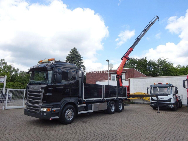Scania R620 V8 - Flatbed+crane - Lastbil med lad, Lastbil med kran: billede 4 Scania R620 V8 - Flatbed+crane - Lastbil med lad, Lastbil med kran: billede 4