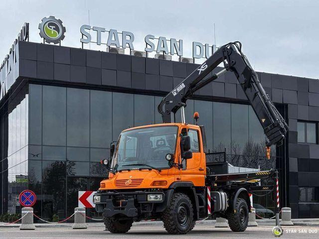 Unimog Mercedes-Benz UNIMOG U300 4x4 HIAB 122 D-3 CRANE - 2-hjulet traktor: billede 1 Unimog Mercedes-Benz UNIMOG U300 4x4 HIAB 122 D-3 CRANE - 2-hjulet traktor: billede 1