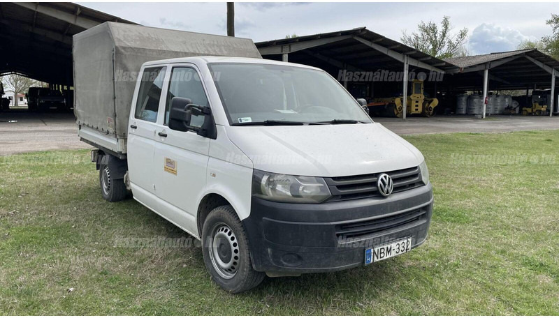 Volkswagen Transporter T5 Doka curtain side - Varebil med presenning, Mandskabsbil: billede 1 Volkswagen Transporter T5 Doka curtain side - Varebil med presenning, Mandskabsbil: billede 1