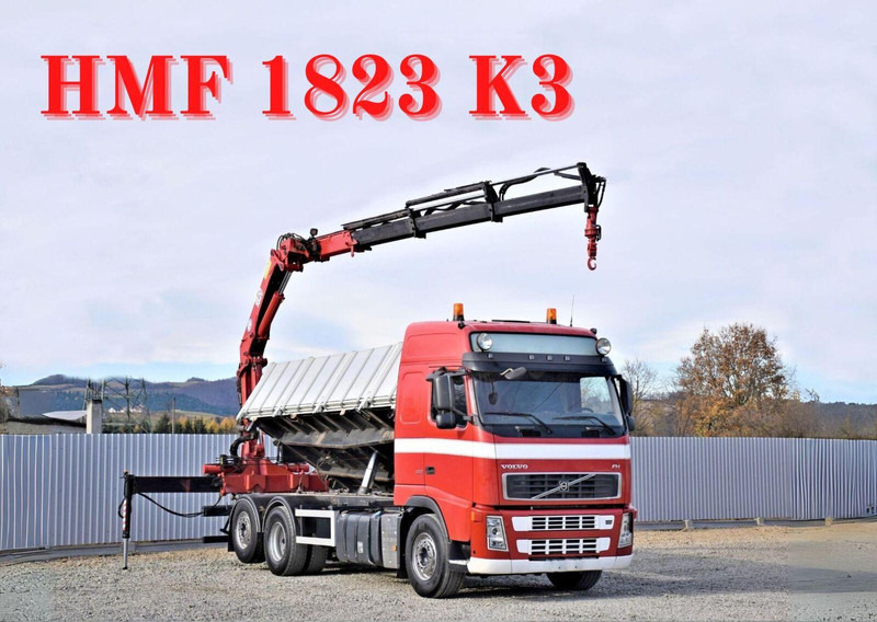 Volvo FH 480 Kipper 6,20m + HMF 1823 K3 + FUNK - Tipvogn lastbil, Lastbil med kran: billede 1 Volvo FH 480 Kipper 6,20m + HMF 1823 K3 + FUNK - Tipvogn lastbil, Lastbil med kran: billede 1