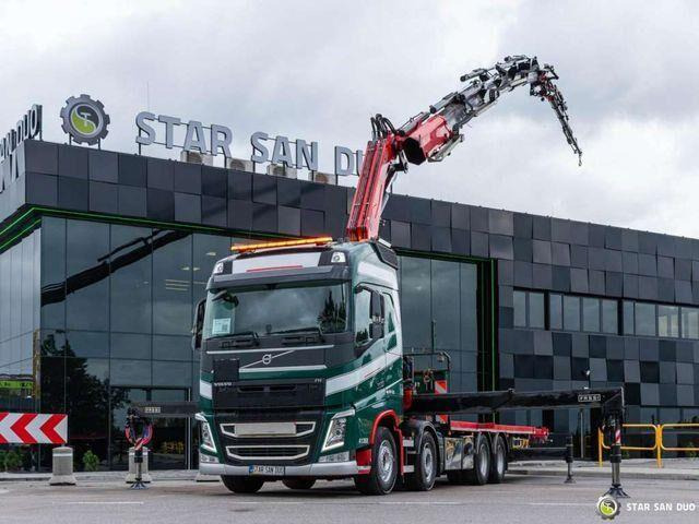 Volvo FH 510 8x4 FASSI F820 RA2.26 Fly Jib Crane Kran - Lastbil med lad, Lastbil med kran: billede 2 Volvo FH 510 8x4 FASSI F820 RA2.26 Fly Jib Crane Kran - Lastbil med lad, Lastbil med kran: billede 2