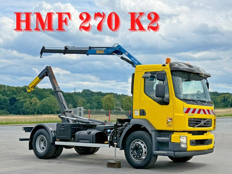 Volvo FL 240 * Abrollkipper * HMF 270 K2 * TOPZUSTAND - Lastbil kroghejs, Lastbil med kran: billede 1 Volvo FL 240 * Abrollkipper * HMF 270 K2 * TOPZUSTAND - Lastbil kroghejs, Lastbil med kran: billede 1
