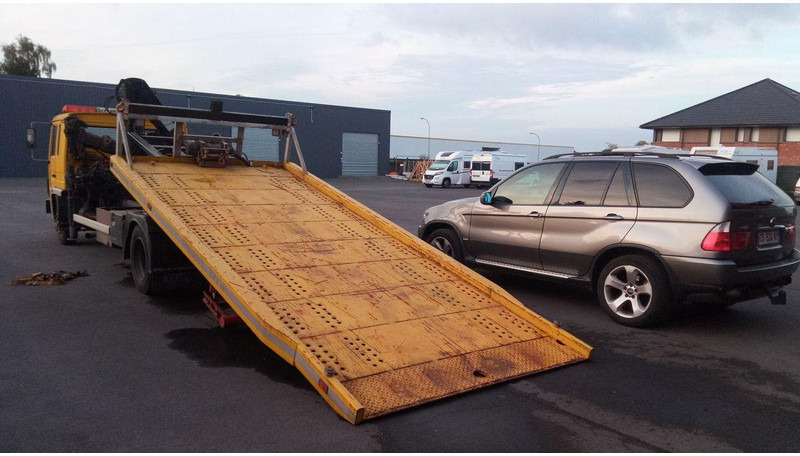 Volvo FL611 Car transporter + crane Hiab 071 - Biltransportør lastbil: billede 3 Volvo FL611 Car transporter + crane Hiab 071 - Biltransportør lastbil: billede 3