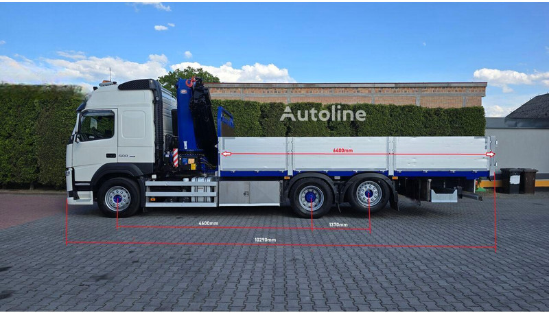 Volvo FM 500 - Flatbed+crane 6x2 - Lastbil med lad, Lastbil med kran: billede 4 Volvo FM 500 - Flatbed+crane 6x2 - Lastbil med lad, Lastbil med kran: billede 4