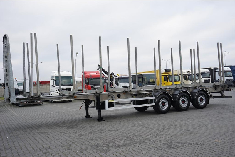 Zaslaw KŁONICOWA / DO DREWNA / WAGA 6 400 KG / OŚ PODNOSZONA - Anhænger til tømmer: billede 3 Zaslaw KŁONICOWA / DO DREWNA / WAGA 6 400 KG / OŚ PODNOSZONA - Anhænger til tømmer: billede 3