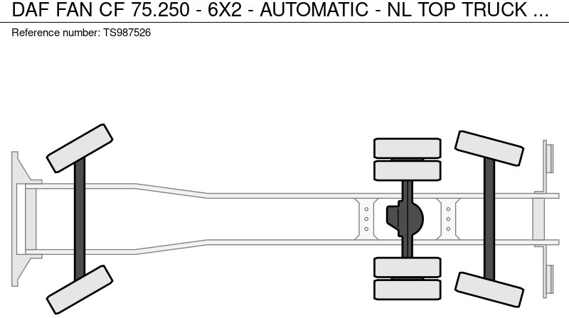 Affaldsmaskine DAF FAN CF 75.250 - 6X2 - AUTOMATIC - NL TOP TRUCK: billede 13