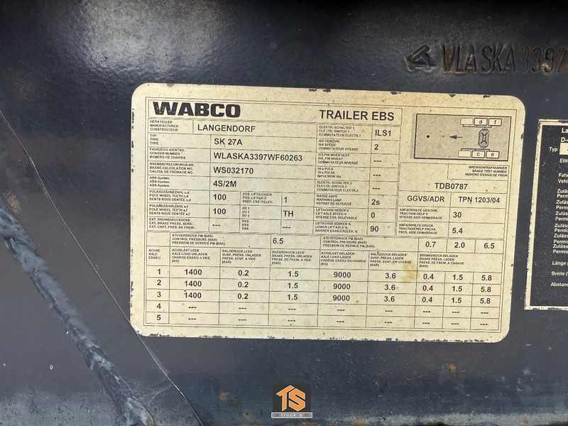 Langendorf SK27A KIPPER STEEL/ALU 28m3 - BELGIUM TRAILER - ALU FELGEN - DRUM BRAKES - Tipvogn sættevogn: billede 4 Langendorf SK27A KIPPER STEEL/ALU 28m3 - BELGIUM TRAILER - ALU FELGEN - DRUM BRAKES - Tipvogn sættevogn: billede 4