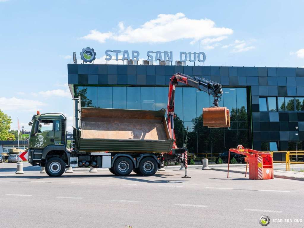 MAN TGS 35.480 PALFINGER PK 20002 HDS Grapple Tippe - Tipvogn lastbil: billede 1 MAN TGS 35.480 PALFINGER PK 20002 HDS Grapple Tippe - Tipvogn lastbil: billede 1