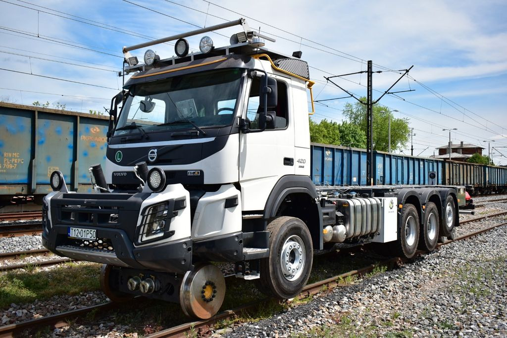 Volvo NEW FMX 8x4 RAIL ROAD SCHIENEN TWO WAY - Containerbil/ Veksellad lastbil, Lastbil med kran: billede 1 Volvo NEW FMX 8x4 RAIL ROAD SCHIENEN TWO WAY - Containerbil/ Veksellad lastbil, Lastbil med kran: billede 1