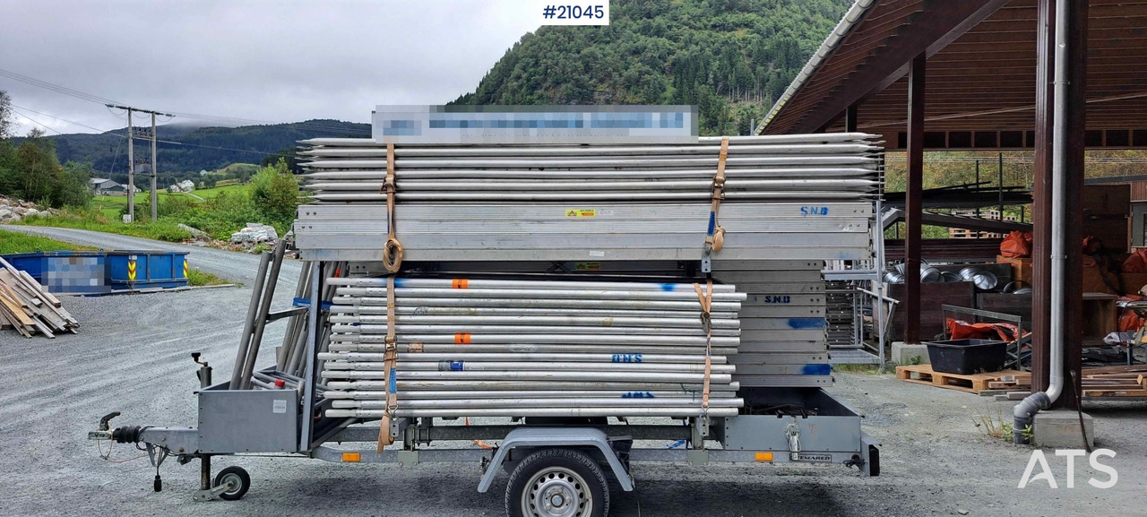 Temared Temared stillashenger m/ 162m2 stillas - Anhænger: billede 3 Temared Temared stillashenger m/ 162m2 stillas - Anhænger: billede 3