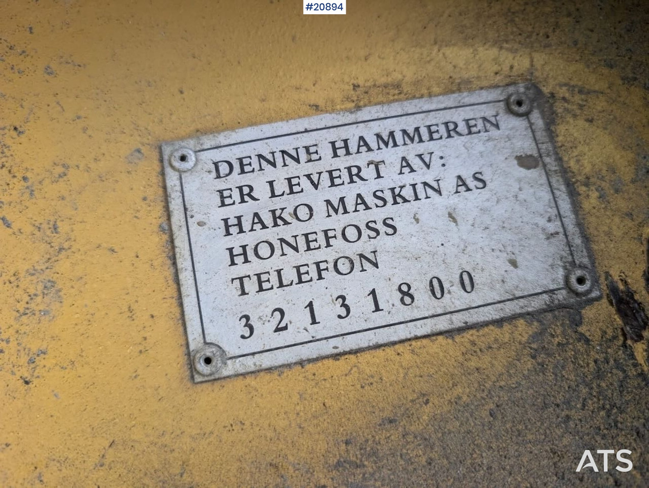 Hydraulisk hammer for Entreprenørmaskin Giant GT200: billede 12 Hydraulisk hammer for Entreprenørmaskin Giant GT200: billede 12