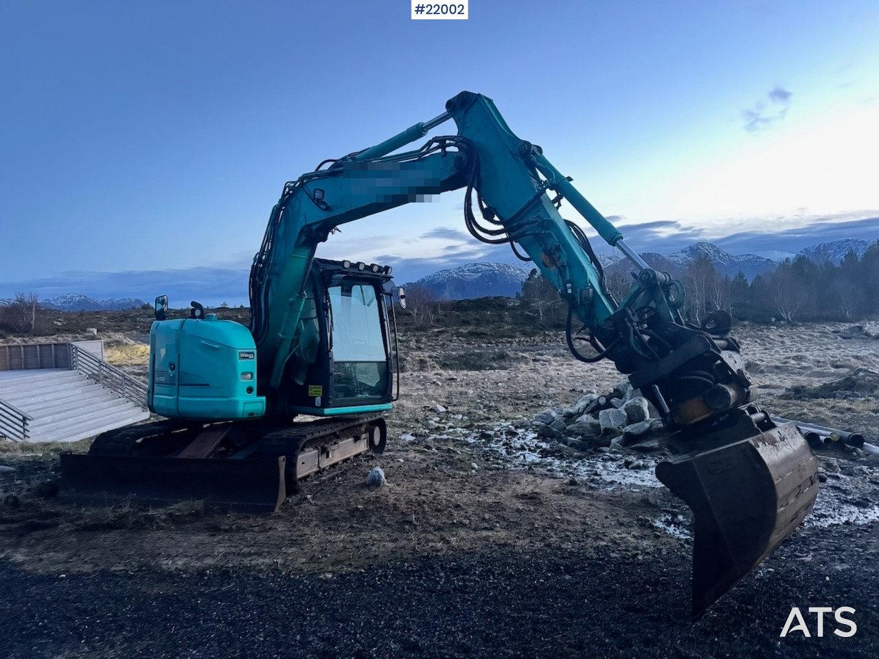 Kobelco 2016 Kobelco SK75SR Beltegraver m/ Rototilt og Pusseskuffe. - Gravemaskine: billede 1 Kobelco 2016 Kobelco SK75SR Beltegraver m/ Rototilt og Pusseskuffe. - Gravemaskine: billede 1