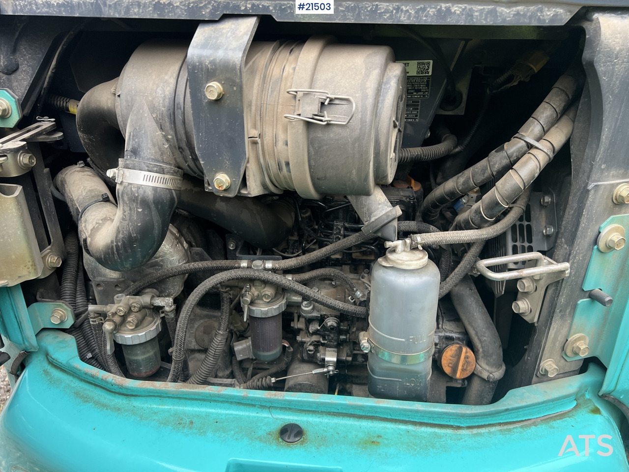 Minigravemaskine Kobelco Sk25SR-6E Gravemaskin m/ pusseskuffe,graveskuffe og tilt: billede 16