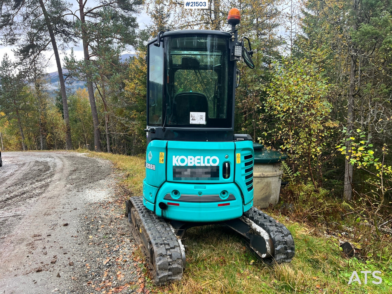 Minigravemaskine Kobelco Sk25SR-6E Gravemaskin m/ pusseskuffe,graveskuffe og tilt: billede 12