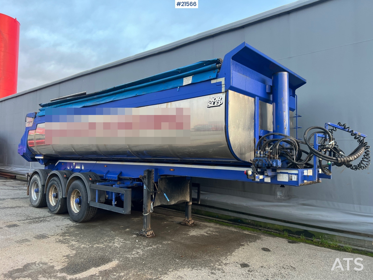 Tipvogn påhængsvogn Langendorf 3 akslet asfaltsemi m/ Hydraulsik kapell: billede 19