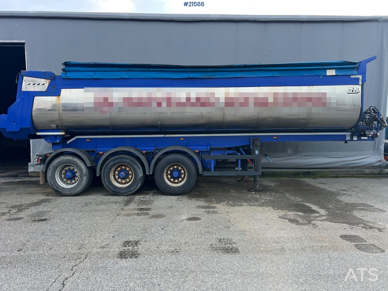 Langendorf 3 akslet asfaltsemi m/ Hydraulsik kapell - Tipvogn påhængsvogn: billede 3 Langendorf 3 akslet asfaltsemi m/ Hydraulsik kapell - Tipvogn påhængsvogn: billede 3