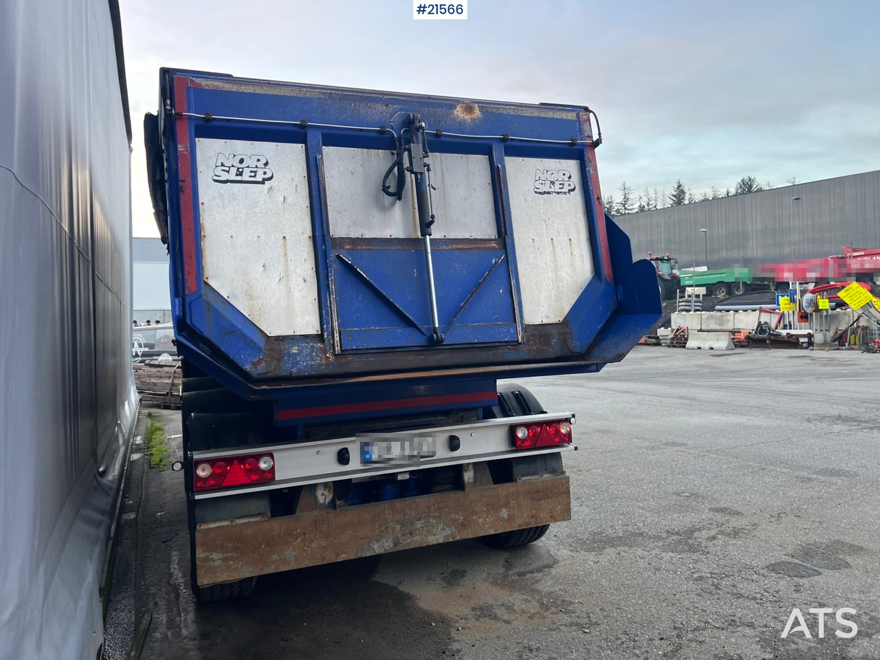 Tipvogn påhængsvogn Langendorf 3 akslet asfaltsemi m/ Hydraulsik kapell: billede 10