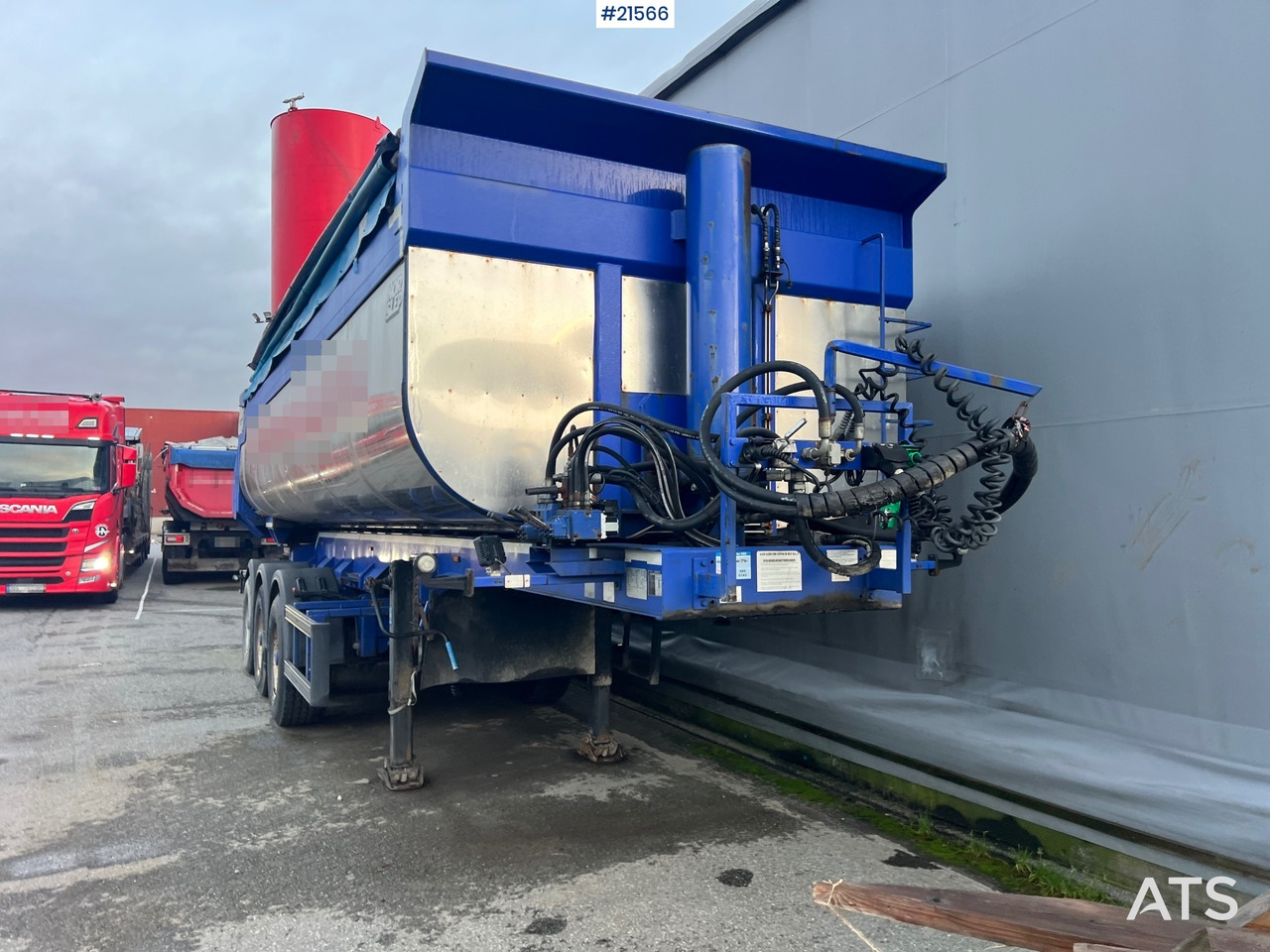 Tipvogn påhængsvogn Langendorf 3 akslet asfaltsemi m/ Hydraulsik kapell: billede 17