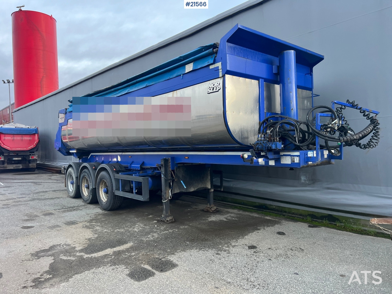 Tipvogn påhængsvogn Langendorf 3 akslet asfaltsemi m/ Hydraulsik kapell: billede 21