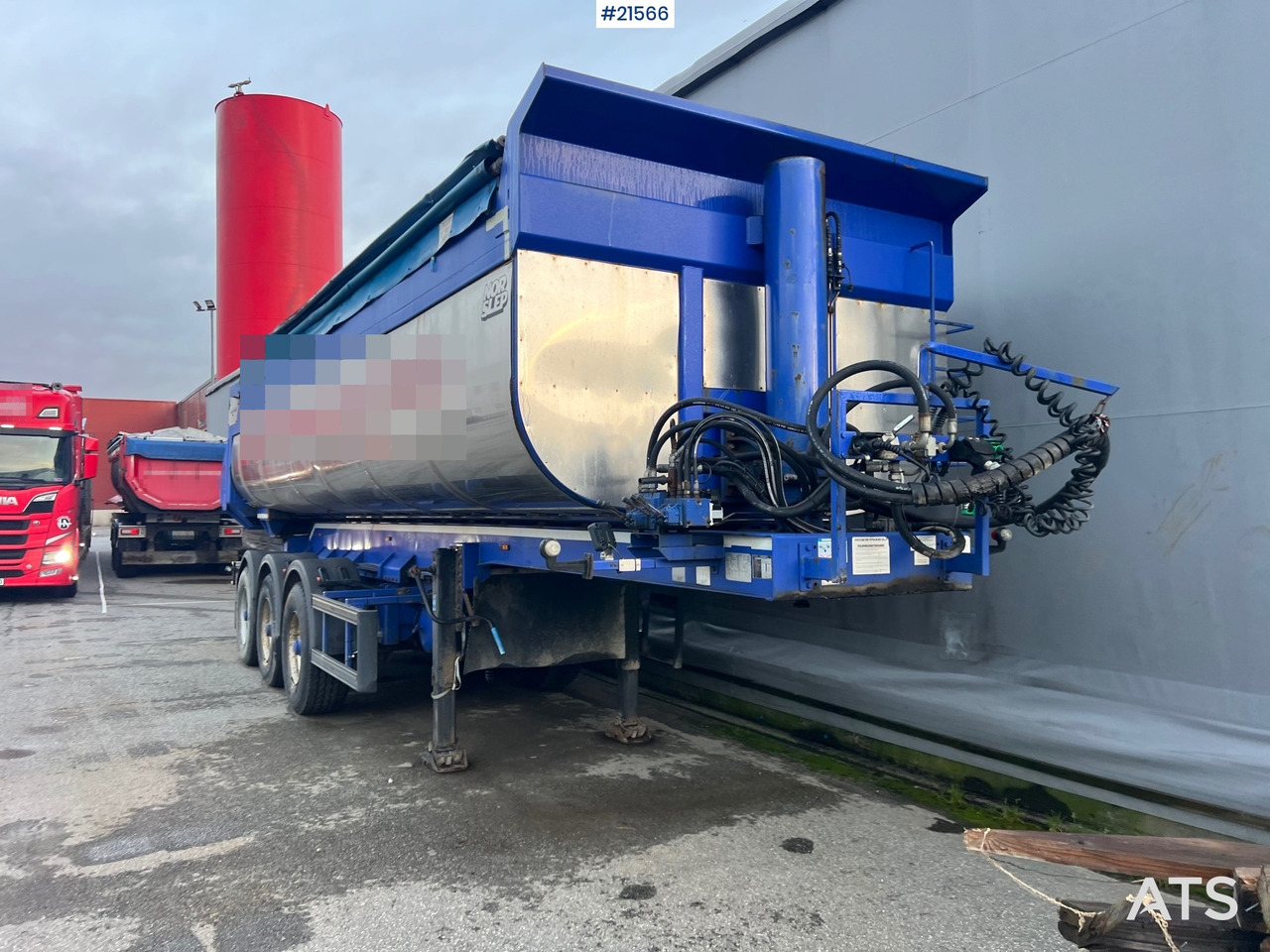 Tipvogn påhængsvogn Langendorf 3 akslet asfaltsemi m/ Hydraulsik kapell: billede 18