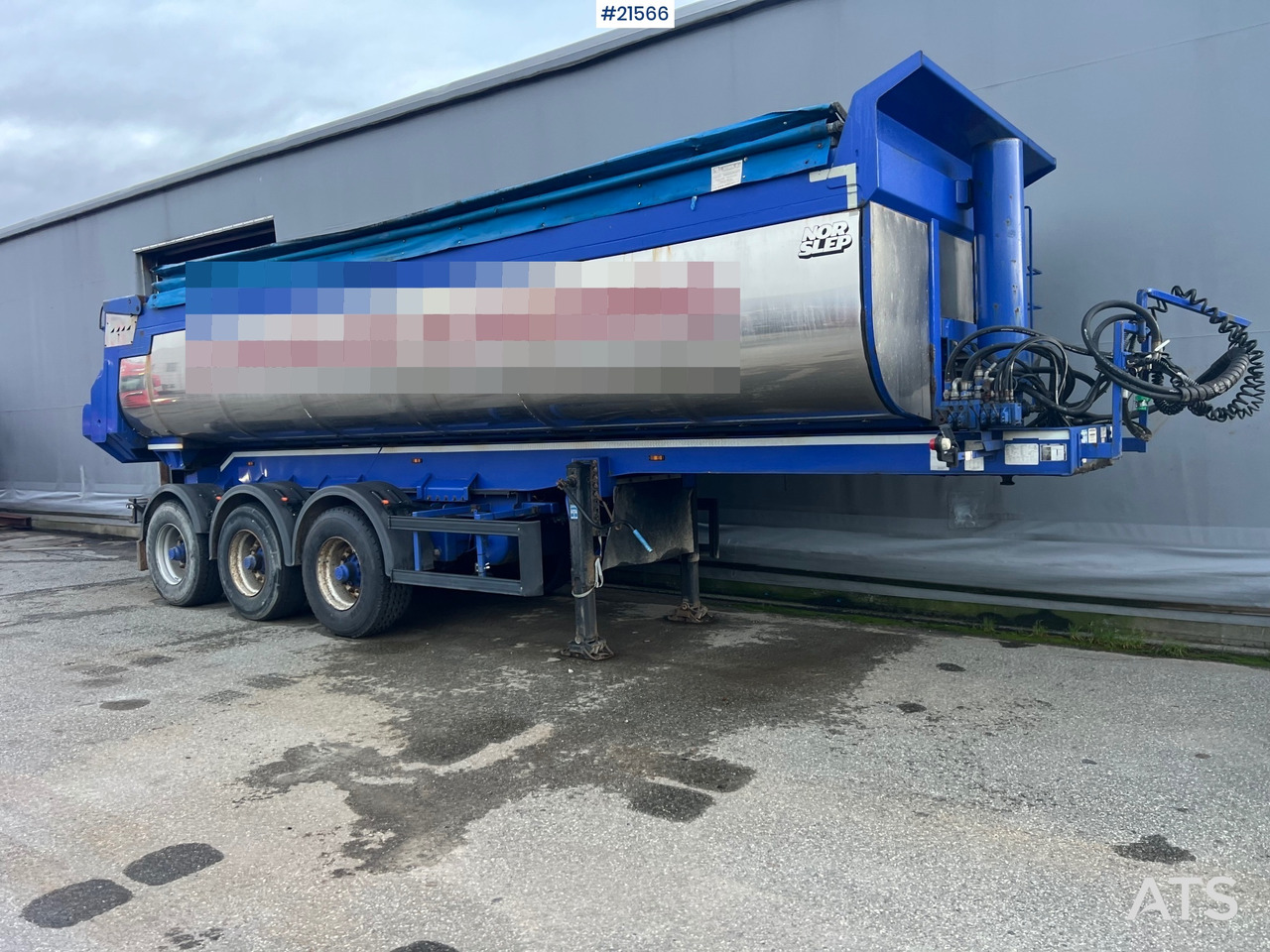 Tipvogn påhængsvogn Langendorf 3 akslet asfaltsemi m/ Hydraulsik kapell: billede 24