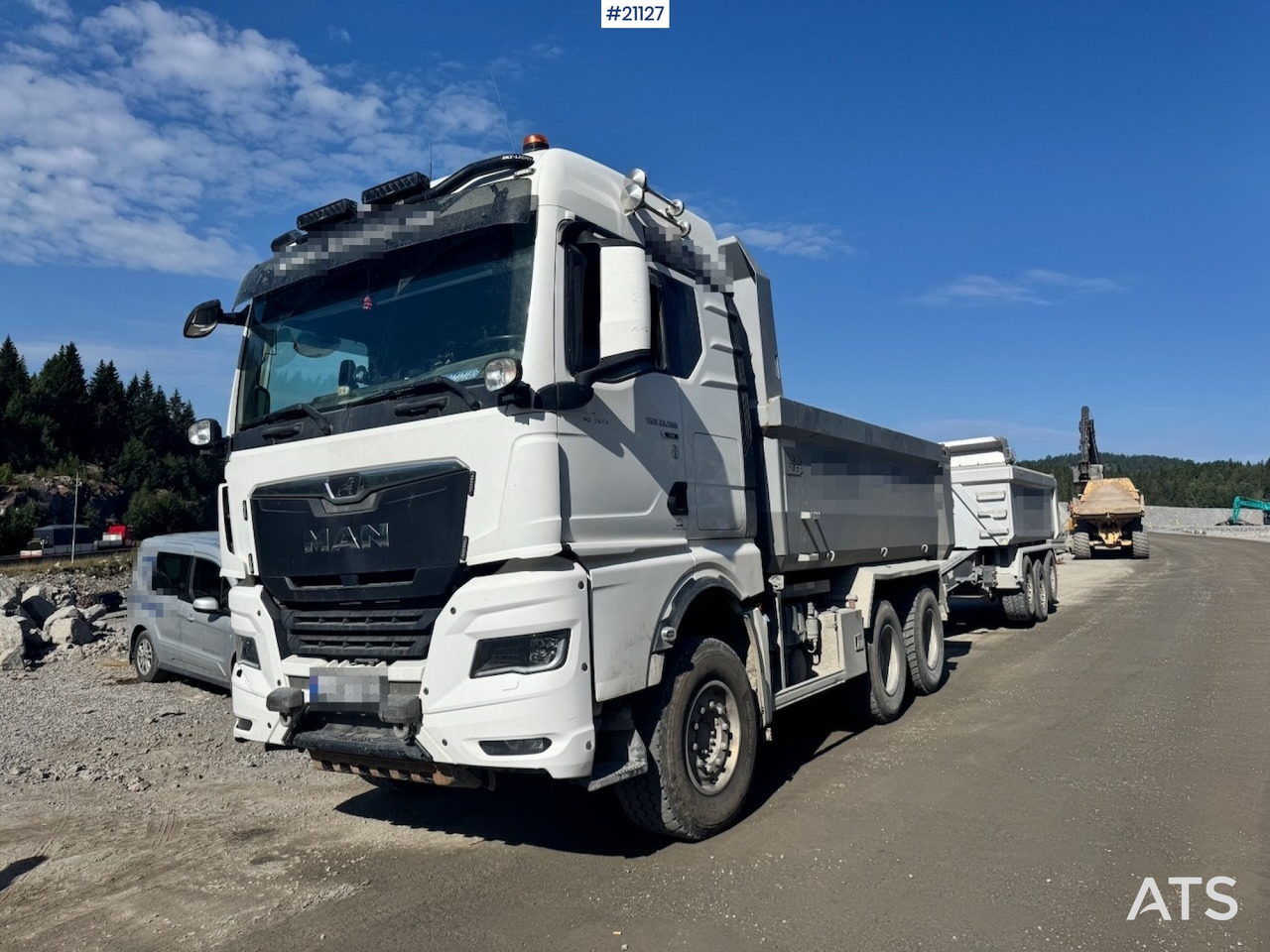 MAN 2021 MAN TGX 33.580 6x2 Asfaltbil m/ Dumperkasse og Balje. - Tipvogn lastbil: billede 1 MAN 2021 MAN TGX 33.580 6x2 Asfaltbil m/ Dumperkasse og Balje. - Tipvogn lastbil: billede 1