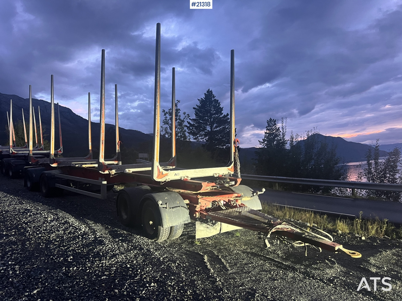 MVB10 MVB10-FLS4 4 akslet Tømmerhenger - Anhænger til tømmer: billede 1 MVB10 MVB10-FLS4 4 akslet Tømmerhenger - Anhænger til tømmer: billede 1