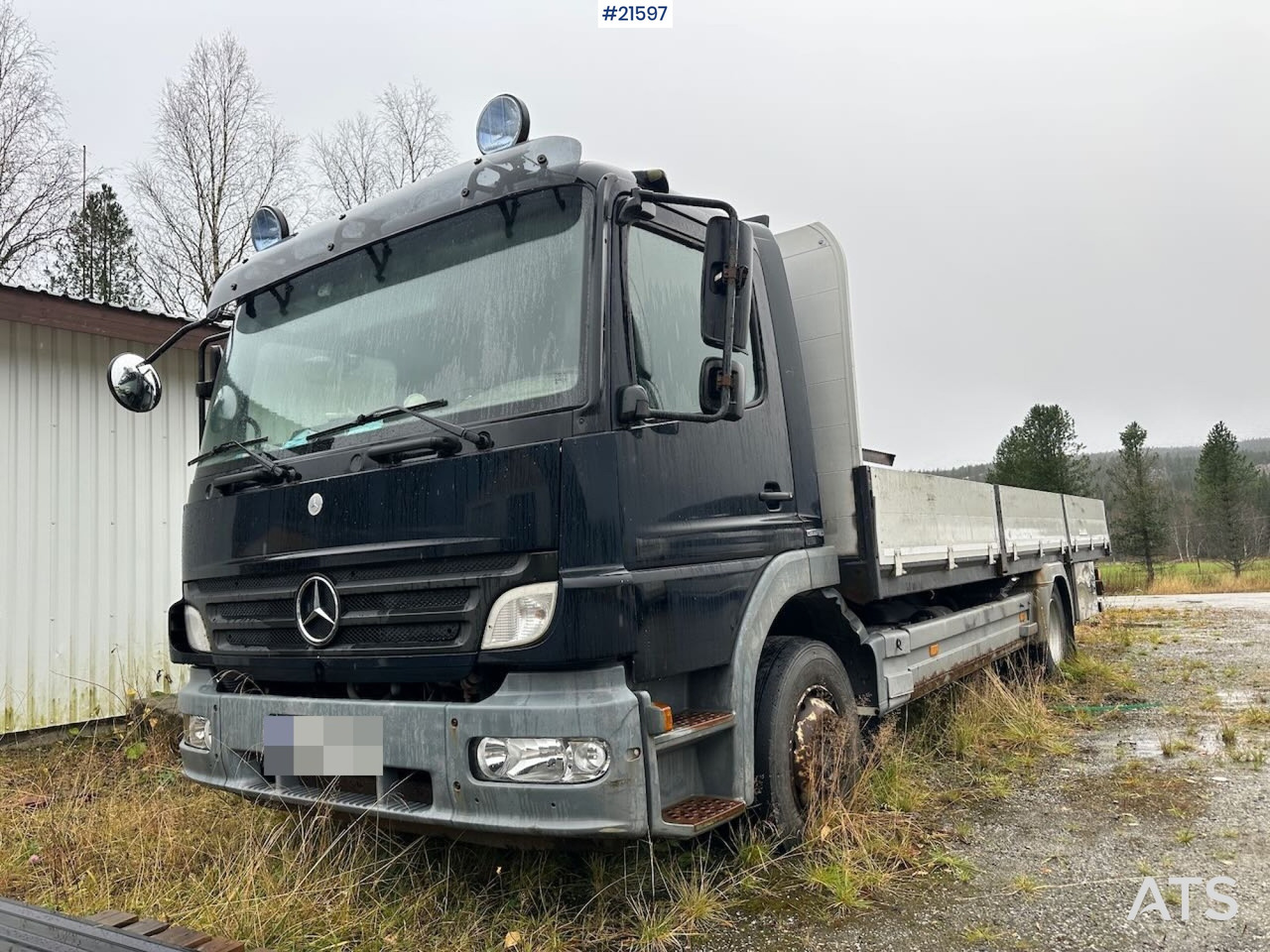 Mercedes 1524 L planbil m/ ny kompressor og vinterdekk. Ikke EU godkjent. - Lastbil med lad: billede 1 Mercedes 1524 L planbil m/ ny kompressor og vinterdekk. Ikke EU godkjent. - Lastbil med lad: billede 1